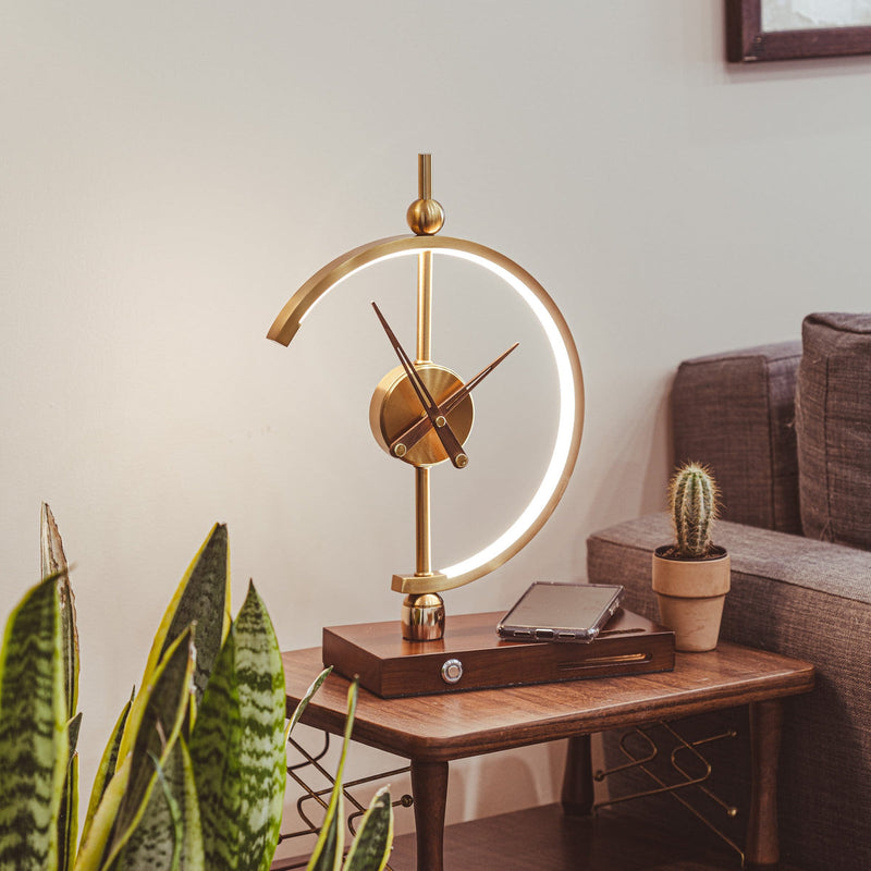 Zora Clock Lamp (Wireless Charging)